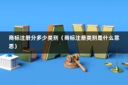 商标注册分多少类别（商标注册类别是什么意思）