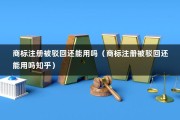 商标注册被驳回还能用吗（商标注册被驳回还能用吗知乎）