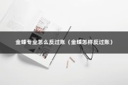 金蝶专业怎么反过账（金蝶怎样反过账）