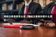 商标注册类别怎么选（商标注册类别是什么意思）