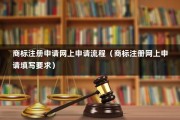 商标注册申请网上申请流程（商标注册网上申请填写要求）