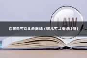 在哪里可以注册商标（哪儿可以商标注册）